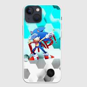 Чехол для iPhone 13 mini с принтом SONIC DAB в Петрозаводске,  |  | hedgehog | metal sonic | silver | silver the hedgehog | sonic | sonic boom | sonic the hedgehog | ёж сонник | игры | соник | фильмы