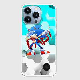 Чехол для iPhone 13 Pro с принтом SONIC DAB в Петрозаводске,  |  | hedgehog | metal sonic | silver | silver the hedgehog | sonic | sonic boom | sonic the hedgehog | ёж сонник | игры | соник | фильмы