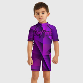 Детский купальный костюм 3D с принтом Deep Purple в Петрозаводске, Полиэстер 85%, Спандекс 15% | застежка на молнии на спине | deep purple | whoosh | дэвид ковердейл | иэн гиллан | метал | ричи блэкмор | роджер гловер | рок | свист | хард | хэви