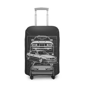 Чехол для чемодана 3D с принтом BMW в Петрозаводске, 86% полиэфир, 14% спандекс | двустороннее нанесение принта, прорези для ручек и колес | auto | bmw | car | e | e34 | germany | m | m5 | series | x | авто | автомобиль | бмв | бнв | германия | машина