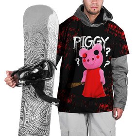 Накидка на куртку 3D с принтом ROBLOX PIGGY - СВИНКА ПИГГИ в Петрозаводске, 100% полиэстер |  | Тематика изображения на принте: pig | piggy | roblox | игра | компьютерная игра | логотип | онлайн | онлайн игра | пигги | поросенок | роблакс | роблокс | свинка | свинья