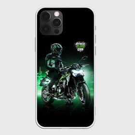 Чехол для iPhone 12 Pro Max с принтом Kawasaki Ninja Cup в Петрозаводске, Силикон |  | cup | helmet | japan | kawasaki | motorcycle | night | ninja | racer | гонщик | кубок | мотоцикл | ночь | шлем | япония