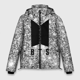 Мужская зимняя куртка 3D с принтом Сверкающие BTS в Петрозаводске, верх — 100% полиэстер; подкладка — 100% полиэстер; утеплитель — 100% полиэстер | длина ниже бедра, свободный силуэт Оверсайз. Есть воротник-стойка, отстегивающийся капюшон и ветрозащитная планка. 

Боковые карманы с листочкой на кнопках и внутренний карман на молнии. | boys | bts | music | pop | rm | stars | алмазы | бабочка | блестки | бойбенд | бриллианты | бтс | гламур | группа | девочкам | девушкам | звезды | корея | крылья | мальчики | молодежные | музыка | музыкальные | парни