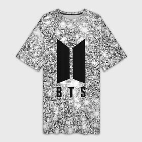 Платье-футболка 3D с принтом Сверкающие BTS в Петрозаводске,  |  | boys | bts | music | pop | rm | stars | алмазы | бабочка | блестки | бойбенд | бриллианты | бтс | гламур | группа | девочкам | девушкам | звезды | корея | крылья | мальчики | молодежные | музыка | музыкальные | парни