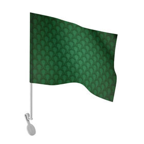Флаг для автомобиля с принтом Готические зелёные цветы в Петрозаводске, 100% полиэстер | Размер: 30*21 см | готика | зеленый | светлый | темный | цветы