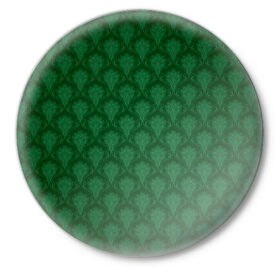 Значок с принтом Готические зелёные цветы в Петрозаводске,  металл | круглая форма, металлическая застежка в виде булавки | Тематика изображения на принте: готика | зеленый | светлый | темный | цветы