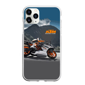 Чехол для iPhone 11 Pro матовый с принтом KTM Racing team в Петрозаводске, Силикон |  | clouds | ktm | motorcycle | mountains | nature | racer | racing | route | sky | team | гонщик | горы | мотоцикл | небо | облака | природа | трасса