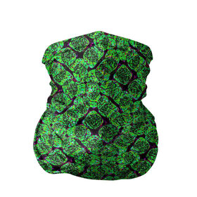 Бандана-труба 3D с принтом Зелёная спираль в Петрозаводске, 100% полиэстер, ткань с особыми свойствами — Activecool | плотность 150‒180 г/м2; хорошо тянется, но сохраняет форму | зелёный | рисунок | спираль | тёмный