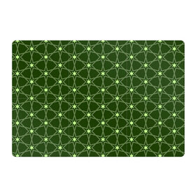 Магнитный плакат 3Х2 с принтом Зеленые звёзды в Петрозаводске, Полимерный материал с магнитным слоем | 6 деталей размером 9*9 см | Тематика изображения на принте: вертикальный рисунок | звёзды | зеленый | отражение | темный