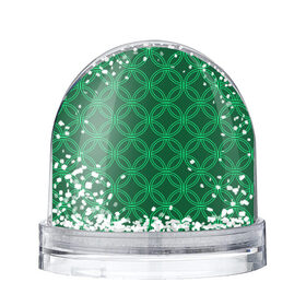 Снежный шар с принтом Зелёный узор в Петрозаводске, Пластик | Изображение внутри шара печатается на глянцевой фотобумаге с двух сторон | геометрические фигуры | зеленый | круг | ромб | светлый | темный | узор