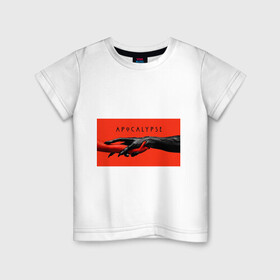 Детская футболка хлопок с принтом Американская История Ужасов в Петрозаводске, 100% хлопок | круглый вырез горловины, полуприлегающий силуэт, длина до линии бедер | 