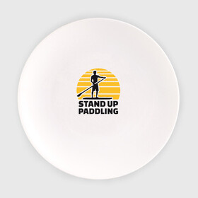 Тарелка с принтом Stand up paddling в Петрозаводске, фарфор | диаметр - 210 мм
диаметр для нанесения принта - 120 мм | serfing | sup serfing | sup серфинг | сап серфинг | серфинг