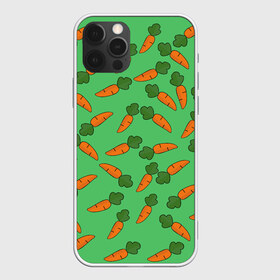 Чехол для iPhone 12 Pro Max с принтом CARROTS в Петрозаводске, Силикон |  | food | fruit | pattern | vegan | vegetables | vegetarian | веган | вегетарианство | еда | лето | морковки | мрковь | овощи | паттерн | фрукты | яркие