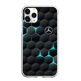 Чехол для iPhone 11 Pro матовый с принтом Mercedes-Benz в Петрозаводске, Силикон |  | cell | germany | mercedes benz | pattern | prestige | германия | мерседес | престиж | соты | узор