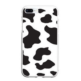 Чехол для iPhone 7Plus/8 Plus матовый с принтом COW PRINT в Петрозаводске, Силикон | Область печати: задняя сторона чехла, без боковых панелей | animals | cow | cow print | корова | коровий принт