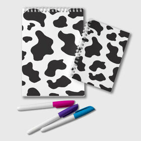 Блокнот с принтом COW PRINT в Петрозаводске, 100% бумага | 48 листов, плотность листов — 60 г/м2, плотность картонной обложки — 250 г/м2. Листы скреплены удобной пружинной спиралью. Цвет линий — светло-серый
 | animals | cow | cow print | корова | коровий принт