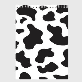 Скетчбук с принтом COW PRINT в Петрозаводске, 100% бумага
 | 48 листов, плотность листов — 100 г/м2, плотность картонной обложки — 250 г/м2. Листы скреплены сверху удобной пружинной спиралью | animals | cow | cow print | корова | коровий принт