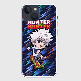 Чехол для iPhone 13 mini с принтом Киллуа Hunter x Hunter в Петрозаводске,  |  | anime | hunter | hunter x hunter | killua | zoldyck | аниме | зодиак | охотник | охотники