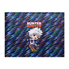 Обложка для студенческого билета с принтом Киллуа Hunter x Hunter в Петрозаводске, натуральная кожа | Размер: 11*8 см; Печать на всей внешней стороне | anime | hunter | hunter x hunter | killua | zoldyck | аниме | зодиак | охотник | охотники