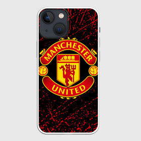 Чехол для iPhone 13 mini с принтом MANCHESTER UNITED. в Петрозаводске,  |  | fc | football | football club | manchester united | sport | английский профессиональный футбольный клуб | манчестер юнайтед | спорт | уефа | униформа | фирменные цвета | фк | футбол | футбольный клуб