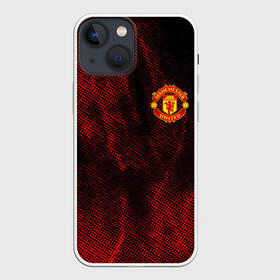 Чехол для iPhone 13 mini с принтом MANCHESTER UNITED. в Петрозаводске,  |  | fc | football | football club | manchester united | sport | английский профессиональный футбольный клуб | манчестер юнайтед | спорт | уефа | униформа | фирменные цвета | фк | футбол | футбольный клуб