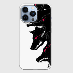 Чехол для iPhone 13 Pro с принтом Волки в Петрозаводске,  |  | animals | art | beast | fangs | predator | wolves | арт | волки | животные | зверь | клыки | хищник