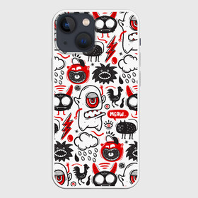 Чехол для iPhone 13 mini с принтом Pop art в Петрозаводске,  |  | painting | pop art | psy | style | арт | безумство | живопись | искусство | микс | поп