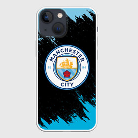 Чехол для iPhone 13 mini с принтом MANCHESTER CITY. в Петрозаводске,  |  | fc | football | football club | manchester city fc | sport | английский футбольный клуб | манчестер | манчестер сити | спорт | спортивный клуб | уефа | униформа | фирменные цвета | фк | футбол | футбольный клуб