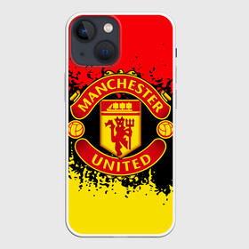 Чехол для iPhone 13 mini с принтом MANCHESTER UNITED. в Петрозаводске,  |  | fc | football | football club | manchester united | sport | английский профессиональный футбольный клуб | манчестер юнайтед | спорт | уефа | униформа | фирменные цвета | фк | футбол | футбольный клуб