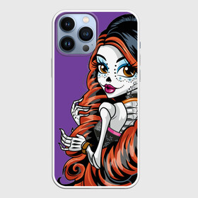 Чехол для iPhone 13 Pro Max с принтом Calavera skelita 22 в Петрозаводске,  |  | Тематика изображения на принте: девушка | маска | мексика | скелет