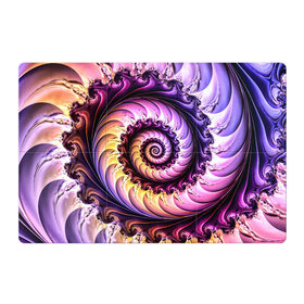 Магнитный плакат 3Х2 с принтом Спираль улитки в Петрозаводске, Полимерный материал с магнитным слоем | 6 деталей размером 9*9 см | Тематика изображения на принте: волна | волны | желтый | раковина улитки | розовый | синий | спираль | улитка | фиолетовый
