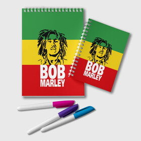 Блокнот с принтом Bob Marley в Петрозаводске, 100% бумага | 48 листов, плотность листов — 60 г/м2, плотность картонной обложки — 250 г/м2. Листы скреплены удобной пружинной спиралью. Цвет линий — светло-серый
 | bob | bob marley | движение | музыка | рэгги | свобода | стиль | счастье | ямайка