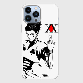 Чехол для iPhone 13 Pro Max с принтом Хантер герой крупным планом в Петрозаводске,  |  | anime | hisoka | hunter x hunter | аниме | манга | охотник х охотник | труппа теней | хантер хантер | хантеры | хисока