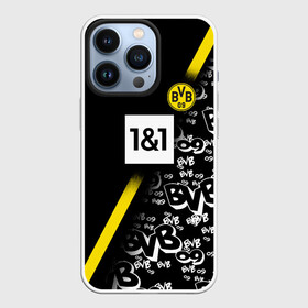 Чехол для iPhone 13 Pro с принтом Dortmund 2020 2021 ФОРМА в Петрозаводске,  |  | Тематика изображения на принте: 09 | borussia | borussia dortmund | bvb | bvb 09 | dortmund | fc | football club | sport | боруссия | дортмунд | спортивные | униформа | фирменые цвета | фк | футбольный клуб