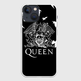 Чехол для iPhone 13 mini с принтом Queen в Петрозаводске,  |  | bohemian | brian | freddie | john | mercury | must go on | queen | rhapsody | roger | taylor | the miracle | the show | богемская | рапсодия | роджер тейлор | фредди меркьюри