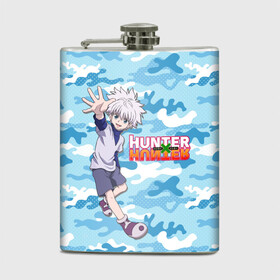 Фляга с принтом Киллуа Hunter x Hunter в Петрозаводске, металлический корпус | емкость 0,22 л, размер 125 х 94 мм. Виниловая наклейка запечатывается полностью | anime | hunter | hunter x hunter | killua | zoldyck | аниме | зодиак | охотник | охотники