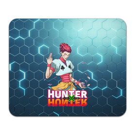 Коврик для мышки прямоугольный с принтом Хисока Hunter x Hunter в Петрозаводске, натуральный каучук | размер 230 х 185 мм; запечатка лицевой стороны | anime | hunter | hunter x hunter | zoldyck | аниме | зодиак | охотник | охотники | хисока