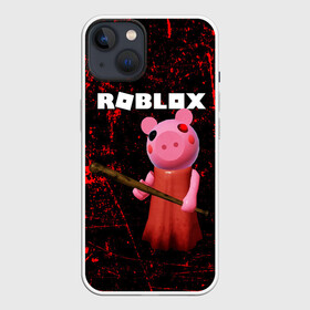 Чехол для iPhone 13 с принтом ROBLOX PIGGY   СВИНКА ПИГГИ в Петрозаводске,  |  | pig | piggy | roblox | игра | компьютерная игра | логотип | онлайн | онлайн игра | пигги | поросенок | роблакс | роблокс | свинка | свинья