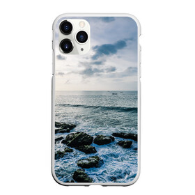 Чехол для iPhone 11 Pro Max матовый с принтом Море в Петрозаводске, Силикон |  | брызги | вода | воды | волна | волны | камень | камни | море | морские | морской | небеса | небо | облака | облако | океан | прибой | природа | туча | тучи