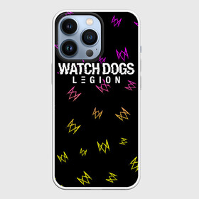 Чехол для iPhone 13 Pro с принтом WATCH DOGS LEGION   ВОТЧ ДОГС в Петрозаводске,  |  | Тематика изображения на принте: dogs | game | games | glitch | hacker | legion | logo | ubisoft | watch | вотч | глитч | догс | игра | игры | легион | лого | логотип | символ | хакер | хакеру