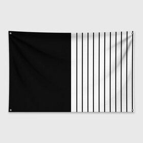 Флаг-баннер с принтом Dark knite в Петрозаводске, 100% полиэстер | размер 67 х 109 см, плотность ткани — 95 г/м2; по краям флага есть четыре люверса для крепления | artwork | dark knite | two face | линии | полоски