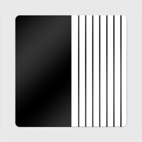 Магнит виниловый Квадрат с принтом Dark knite в Петрозаводске, полимерный материал с магнитным слоем | размер 9*9 см, закругленные углы | artwork | dark knite | two face | линии | полоски