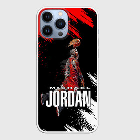 Чехол для iPhone 13 Pro Max с принтом MICHAEL JORDAN в Петрозаводске,  |  | Тематика изображения на принте: jordan | michael | michael jordan | nba | баскетбол | баскетболист | джордан | защитник | майкл | майкл джордан | нба