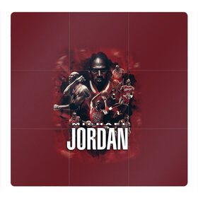 Магнитный плакат 3Х3 с принтом MICHAEL JORDAN в Петрозаводске, Полимерный материал с магнитным слоем | 9 деталей размером 9*9 см | jordan | michael | michael jordan | nba | баскетбол | баскетболист | джордан | защитник | майкл | майкл джордан | нба