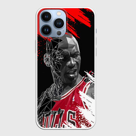 Чехол для iPhone 13 Pro Max с принтом MICHAEL JORDAN в Петрозаводске,  |  | Тематика изображения на принте: jordan | michael | michael jordan | nba | баскетбол | баскетболист | джордан | защитник | майкл | майкл джордан | нба