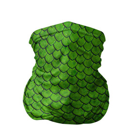Бандана-труба 3D с принтом зелёная чешуя  в Петрозаводске, 100% полиэстер, ткань с особыми свойствами — Activecool | плотность 150‒180 г/м2; хорошо тянется, но сохраняет форму | Тематика изображения на принте: чешуя | чешуя ящерицы