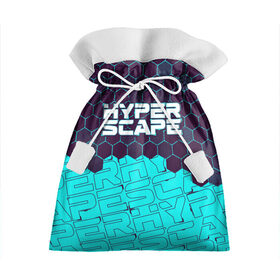 Подарочный 3D мешок с принтом HYPER SCAPE / ХАЙПЕР СКЕЙП в Петрозаводске, 100% полиэстер | Размер: 29*39 см | battle | bitcrown | hyper | hyperscape | logo | royale | scape | битва | игра | игры | королевская | лого | логотип | логотипы | символ | символы | скейп | скейт | спейс | хайпер | хайперскейп | хайперспейс