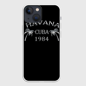 Чехол для iPhone 13 mini с принтом Havana в Петрозаводске,  |  | 1981 | 1984 | cuba | havana | гавана | закат | куба | пальма | потерялся | прикол | путишествие | путишествия | серебро | че гевара | чегевара | эрнесто