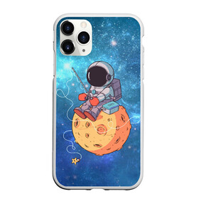 Чехол для iPhone 11 Pro Max матовый с принтом Космонавт в Петрозаводске, Силикон |  | art | astronaut | cosmonaut | fishing | fishing rod | man | planet | space | stars | арт | астронавт | звезды | космонавт | космос | планета | рыбалка | удочка | человек