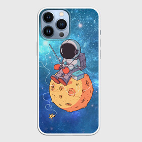 Чехол для iPhone 13 Pro Max с принтом Космонавт в Петрозаводске,  |  | art | astronaut | cosmonaut | fishing | fishing rod | man | planet | space | stars | арт | астронавт | звезды | космонавт | космос | планета | рыбалка | удочка | человек